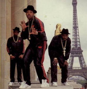 RunDMC in adidas tracksuits